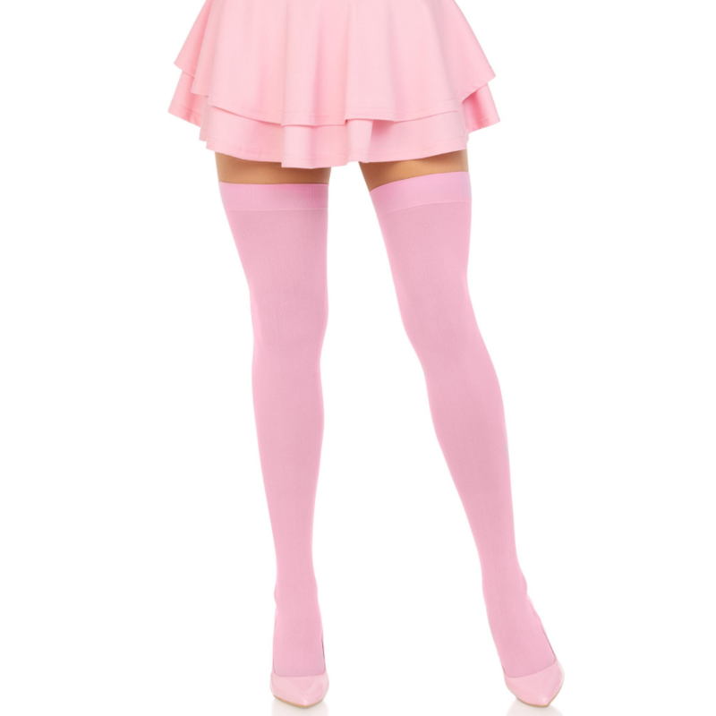Leg Avenue - Cuisses Hautes En Nylon Rose